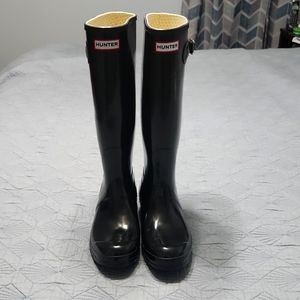 Hunter Original Gloss Tall Boots size 9